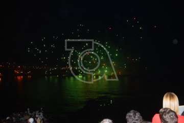 Espectáculo pirotécnico de Melenara (Foto Francisco Javier Santana y TA)